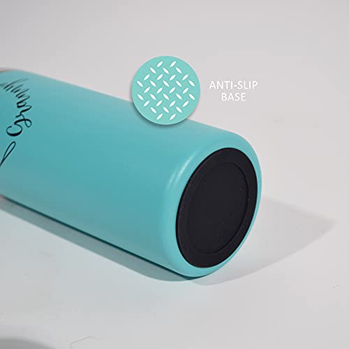 Tavenly Fur Mom Tumbler - Insulated Stainless Steel Tumbler With Lid and Straw for Dog Moms and Pet Lovers - For Cold or Hot Drinks - Cat Mom Cup and Furry Friend Mug - Aqua