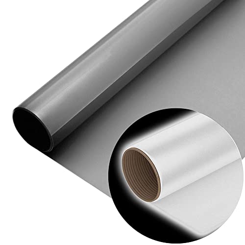 Firefly Craft Reflective Heat Transfer Vinyl (Silver) ? HTV Vinyl for Plotter Printer and Die-Cut Machine ? Iron On or Heat Press Vinyl for Shirts ? Craft Accessories ? (12" x 20" Sheet)