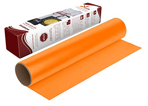 Firefly Craft Heat Transfer Vinyl Sheets - Deep Yellow HTV - Iron On Vinyl for Cricut, HTV Vinyl Sheets, Vinyl Iron On, Easy Cut & Weed, Compatible with Cricut & Silhouette Cameo - 1 Sheet 12" x 20"