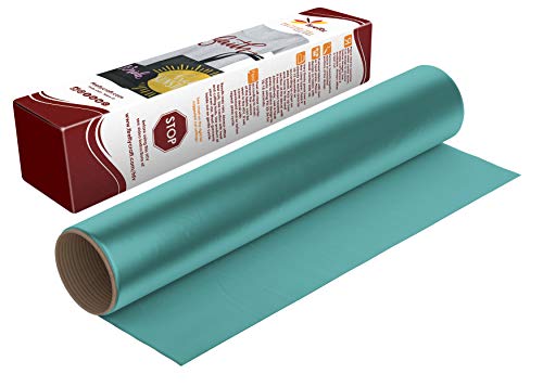 Firefly Craft Heat Transfer Vinyl Sheets - Jade HTV - Iron On Vinyl for Cricut, HTV Vinyl Sheets, Vinyl Iron On, Easy Cut & Weed, Compatible with Cricut & Silhouette Cameo - 1 Sheet 12" x 20"
