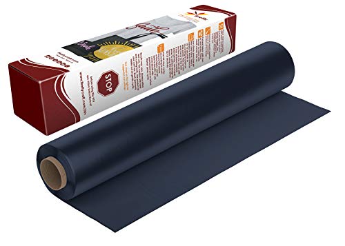 Firefly Craft Regular Navy Blue, Heat Transfer Vinyl for Shirts - Iron on Vinyl for Cricut & Silhouette Heat Press Vinyl for Shirt Transfers - Iron on HTV Vinyl - 3 Pieces, 12" X 20" (5 Feet) Each