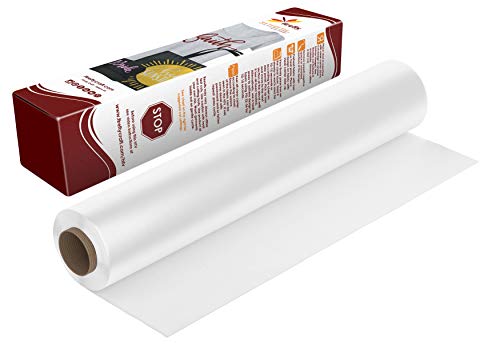 Firefly Craft Regular White, Heat Transfer Vinyl for Shirts - Iron on Vinyl for Cricut & Silhouette Heat Press Vinyl for Shirt Transfers - Iron on HTV Vinyl - 3 Pieces, 12" X 20" (5 Feet) Each