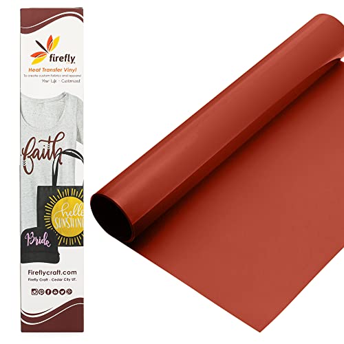 Firefly Craft Heat Transfer Vinyl Sheets - Hibiscus HTV - Iron On Vinyl for Cricut, HTV Vinyl Sheets, Vinyl Iron On, Easy Cut & Weed, Compatible with Cricut & Silhouette Cameo - 1 Sheet 12" x 20"