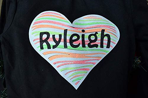 Firefly Craft Glitter Neon Coral - Heat Transfer Vinyl - Iron On Fabric Sheets for Shirt Transfers - Vinyl for Cricut - Heat Press Vinyl - Single Colors or Bundle Multipack- 1 Piece (12" X 20")