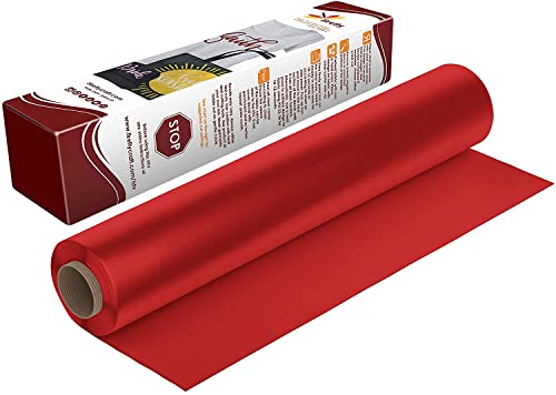 Firefly Craft Regular Red, Heat Transfer Vinyl for Shirts - Iron on Vinyl for Cricut & Silhouette Heat Press Vinyl for Shirt Transfers - Iron on HTV Vinyl - 15 Pieces, 12" X 20" (25 Feet) Each