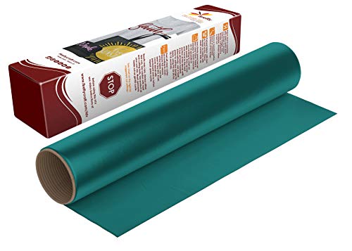 Firefly Craft Heat Transfer Vinyl Sheets - Teal HTV - Iron On Vinyl for Cricut, HTV Vinyl Sheets, Vinyl Iron On, Easy Cut & Weed, Compatible with Cricut & Silhouette Cameo - 1 Sheet 12" x 20"