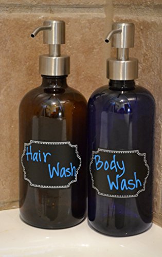 Firefly Craft Chalkboard Labels for Spice Jars and Organizing, Large 60 Pack