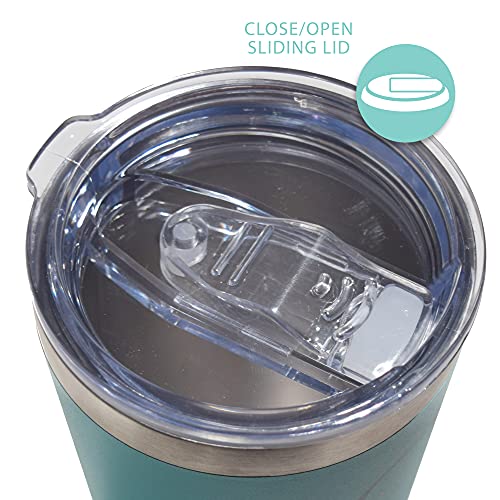 Tavenly Fur Mom Tumbler - Insulated Stainless Steel Tumbler With Lid and Straw for Dog Moms and Pet Lovers - For Cold or Hot Drinks - Cat Mom Cup and Furry Friend Mug - Aqua
