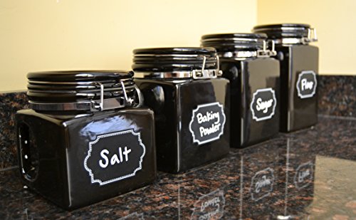 Firefly Craft Chalkboard Labels for Spice Jars and Organizing, Large 60 Pack
