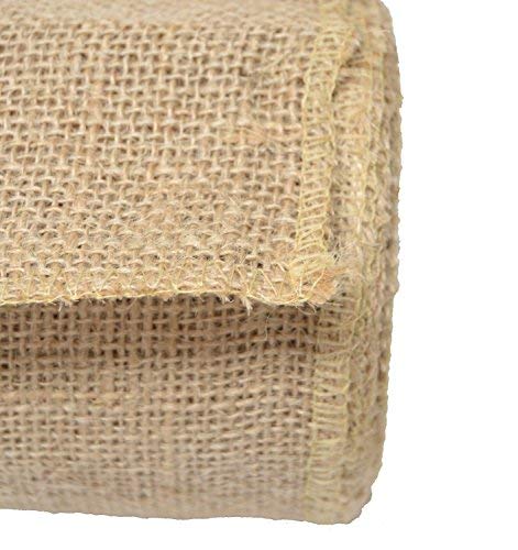 Firefly Craft Burlap Ribbon NO FRAY Fabric, 6 Inches by 20 yards