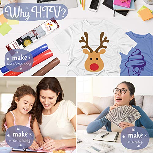 Firefly Craft Flocked White Heat Transfer Vinyl Sheet | Flock White HTV Vinyl | Fuzzy White Iron On Vinyl for Cricut and Silhouette | Heat Press Vinyl for Shirts - 12" x 20"