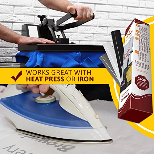 Firefly Craft Neutral Heat Transfer Vinyl Bundle for Shirts - HTV Vinyl Bundle - Iron On Vinyl for Cricut and Silhouette Transfers - Iron on Vinyl Sheets - 5 Sheets per Pack (12" x 20" Each)