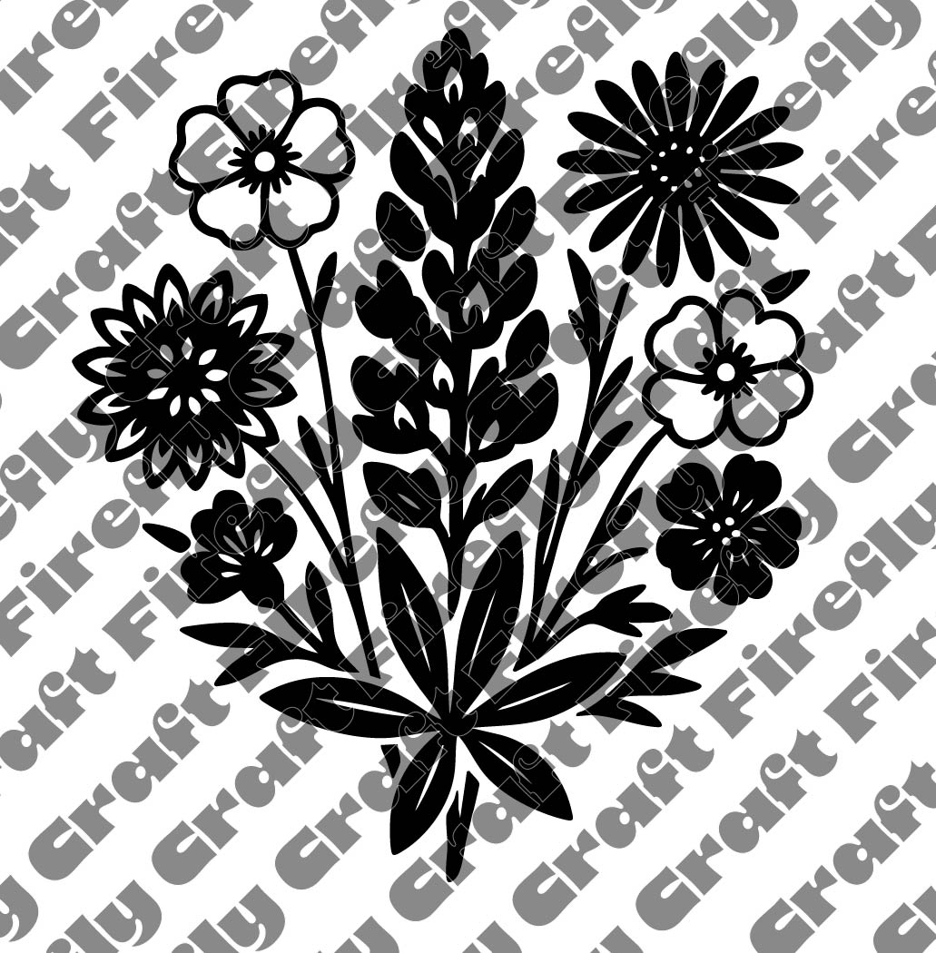 Texas Flower Bouquet SVG