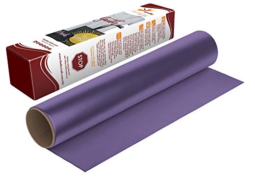 Firefly Craft Heat Transfer Vinyl Sheets - Purple HTV - Iron On Vinyl for Cricut, HTV Vinyl Sheets, Vinyl Iron On, Easy Cut & Weed, Compatible with Cricut & Silhouette Cameo - 1 Sheet 12" x 20"