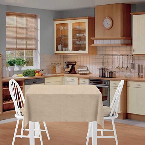 Firefly Craft Rustic Burlap Square Table Cloth, 60 Inches by 60 Inches, Set of 2