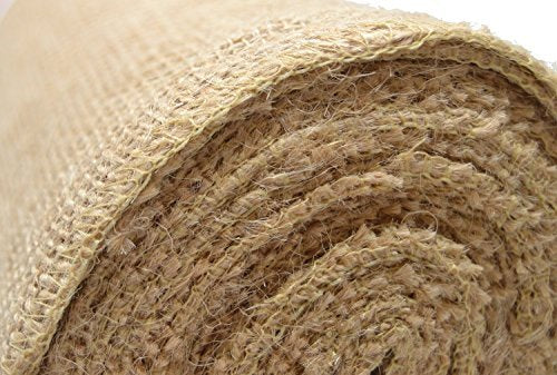 Firefly Craft Burlap Ribbon NO FRAY Fabric, 6 Inches by 20 yards